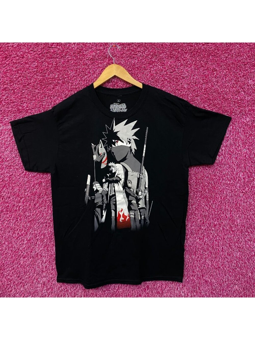Naruto Shippuden ANBU Black Ops Kakashi Hokages Anime Tee L